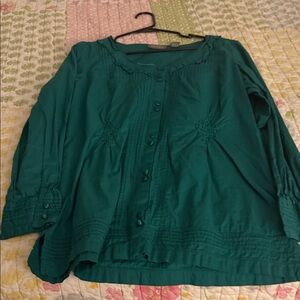 OTTO Teal Long Sleeve Blouse